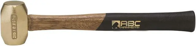 Alt view image 4 of 8 - ABC Hammers ABC2BW 2 Lb. Brass Hammer With 15 In. Wood Handle