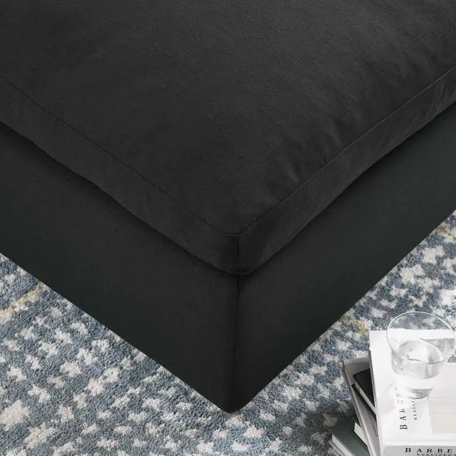 Alt view image 6 of 6 - Commix Down Filled Overstuffed Ottoman