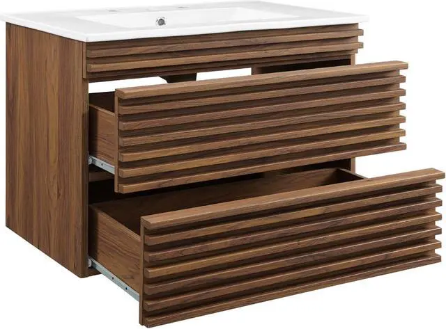 Alt view image 2 of 4 - Render 30" Wall-Mount Bathroom Vanity