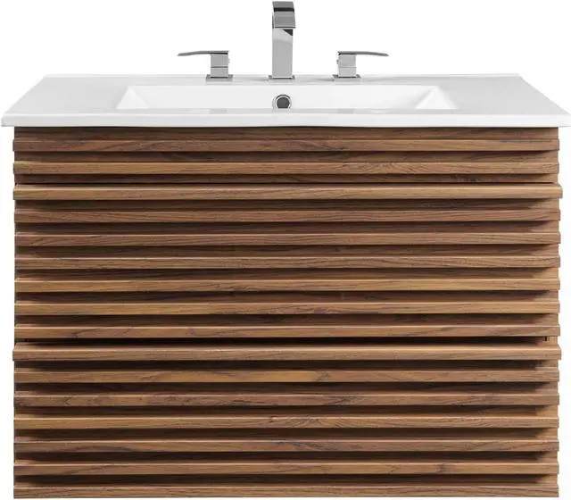 Alt view image 3 of 4 - Render 30" Wall-Mount Bathroom Vanity