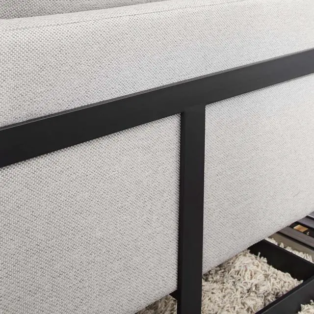 Alt view image 6 of 6 - Posse Upholstered Fabric Accent Chair Black Camel