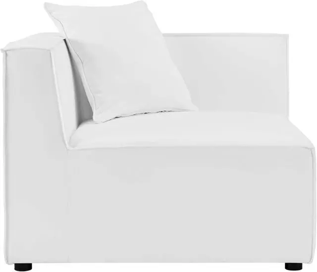 Alt view image 5 of 6 - Saybrook Outdoor Patio Upholstered 2-Piece Sectional Sofa Loveseat White