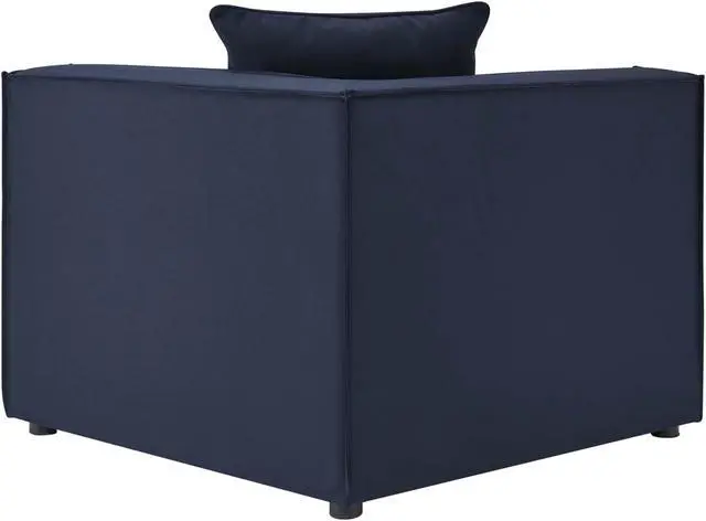 Alt view image 4 of 6 - Saybrook Outdoor Patio Upholstered 3-Piece Sectional Sofa Navy