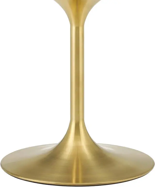 Alt view image 3 of 5 - Lippa 28" Artificial Marble Bar Table Gold Black