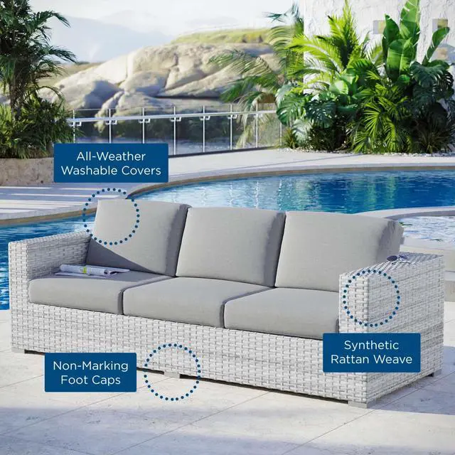 Alt view image 6 of 6 - Convene Outdoor Patio Sofa