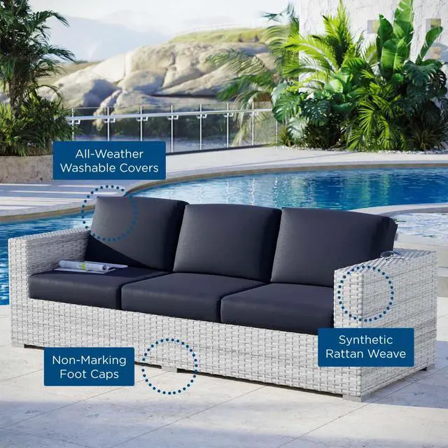 Alt view image 6 of 6 - Convene Outdoor Patio Sofa