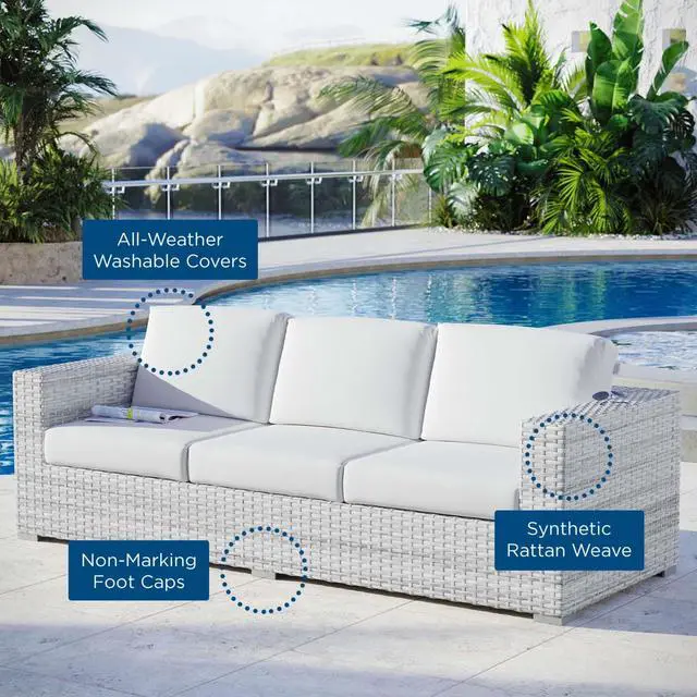 Alt view image 6 of 6 - Convene Outdoor Patio Sofa