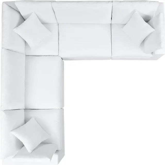 Alt view image 2 of 4 - Commix 5-Piece Sunbrella Outdoor Patio Sectional Sofa