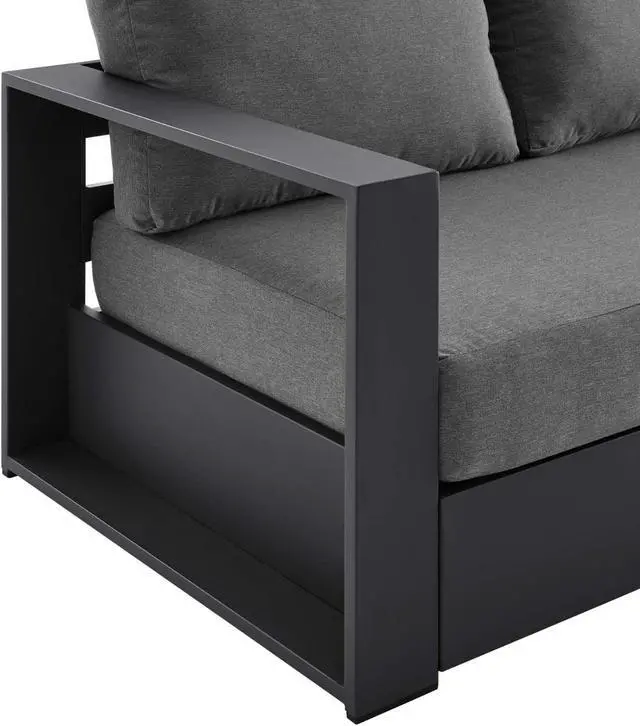 Alt view image 4 of 4 - Tahoe Outdoor Patio Powder-Coated Aluminum Sofa