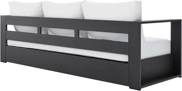 Alt view image 3 of 4 - Tahoe Outdoor Patio Powder-Coated Aluminum Sofa