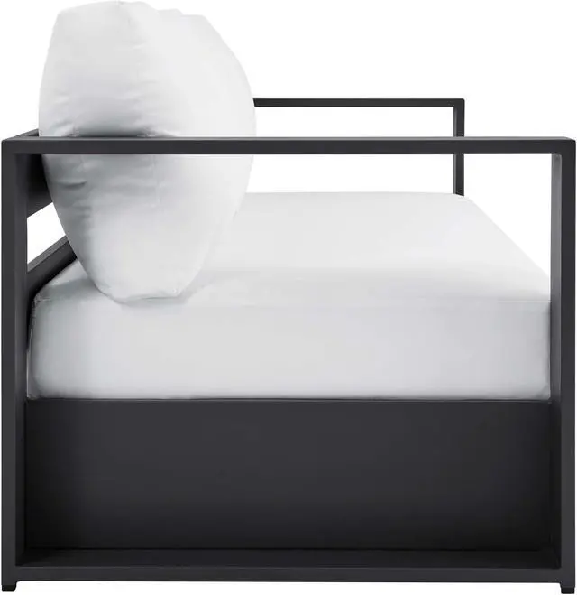 Alt view image 2 of 4 - Tahoe Outdoor Patio Powder-Coated Aluminum Sofa