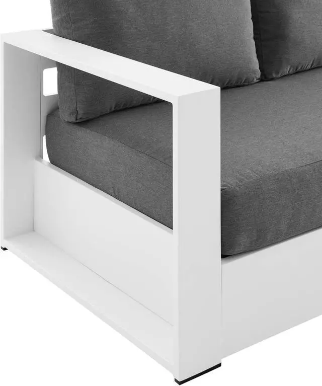 Alt view image 4 of 4 - Tahoe Outdoor Patio Powder-Coated Aluminum Sofa