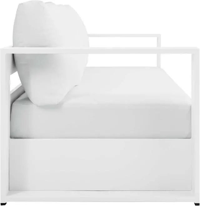 Alt view image 2 of 4 - Tahoe Outdoor Patio Powder-Coated Aluminum Sofa