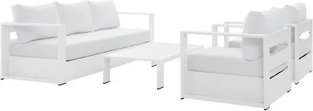 Main image of Tahoe Outdoor Patio Powder-Coated Aluminum 4-Piece Set