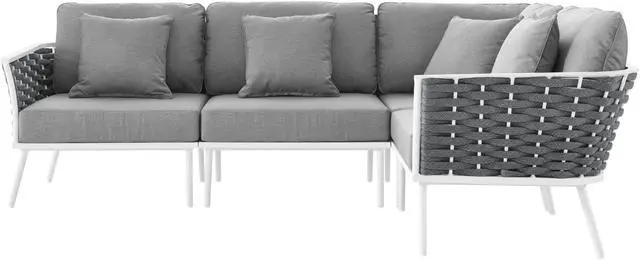 Alt view image 2 of 4 - Stance Outdoor Patio Aluminum Large Sectional Sofa