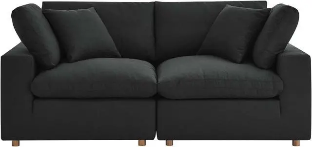 Alt view image 6 of 13 - Commix Down Filled Overstuffed 2 Piece Sectional Sofa Set