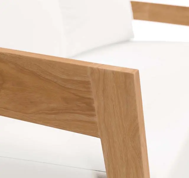 Alt view image 5 of 6 - Brisbane Teak Wood Outdoor Patio Loveseat