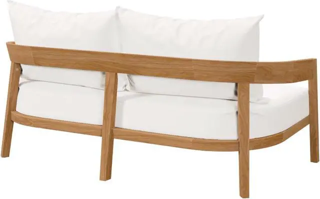 Alt view image 3 of 6 - Brisbane Teak Wood Outdoor Patio Loveseat