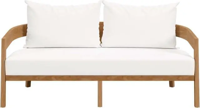 Alt view image 4 of 6 - Brisbane Teak Wood Outdoor Patio Loveseat