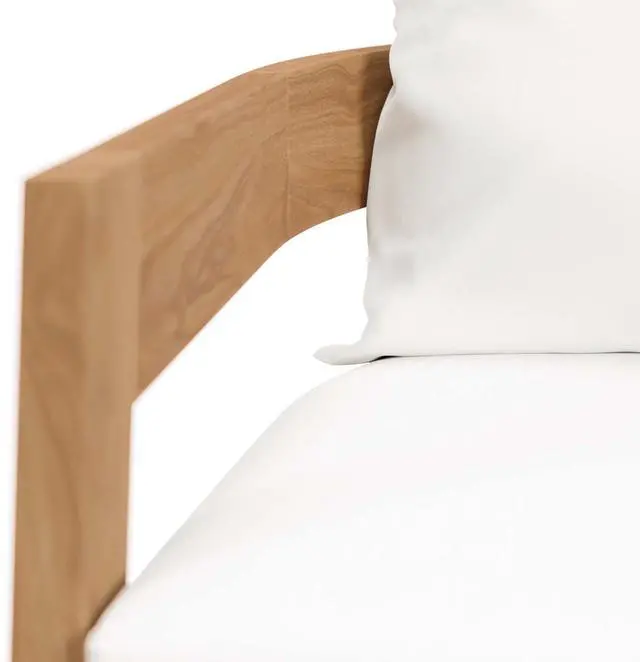 Alt view image 5 of 6 - Brisbane Teak Wood Outdoor Patio Armchair