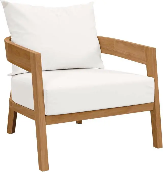 Main image of Brisbane Teak Wood Outdoor Patio Armchair