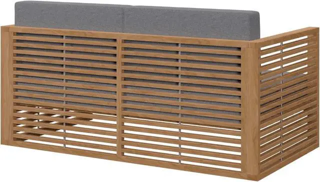 Alt view image 3 of 6 - Carlsbad Teak Wood Outdoor Patio Loveseat