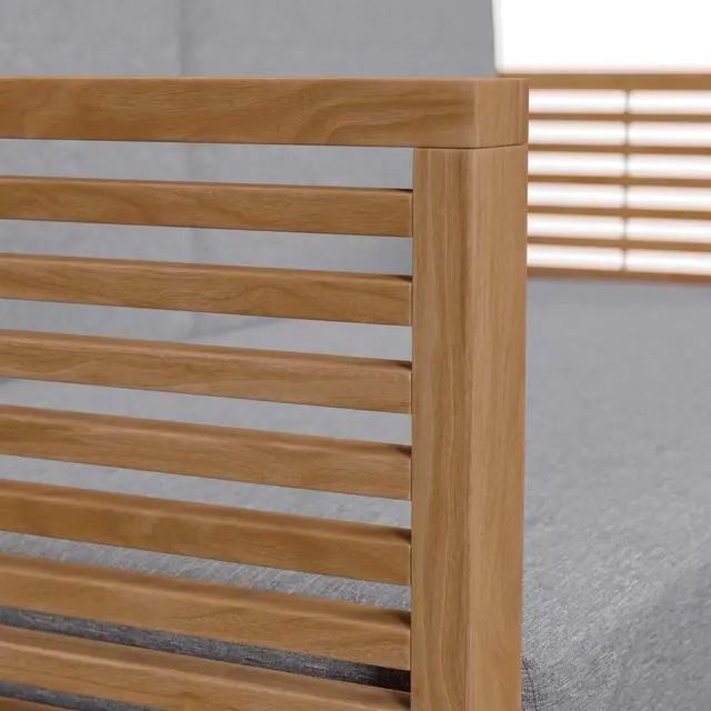Alt view image 5 of 6 - Carlsbad Teak Wood Outdoor Patio Loveseat