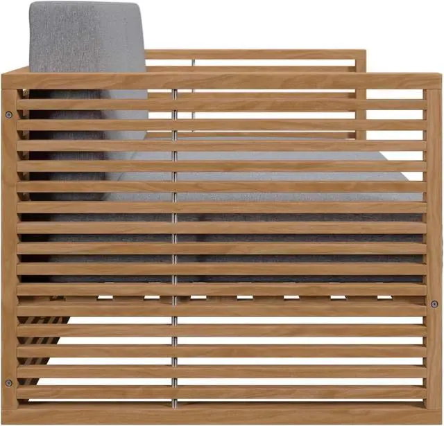 Alt view image 2 of 6 - Carlsbad Teak Wood Outdoor Patio Loveseat