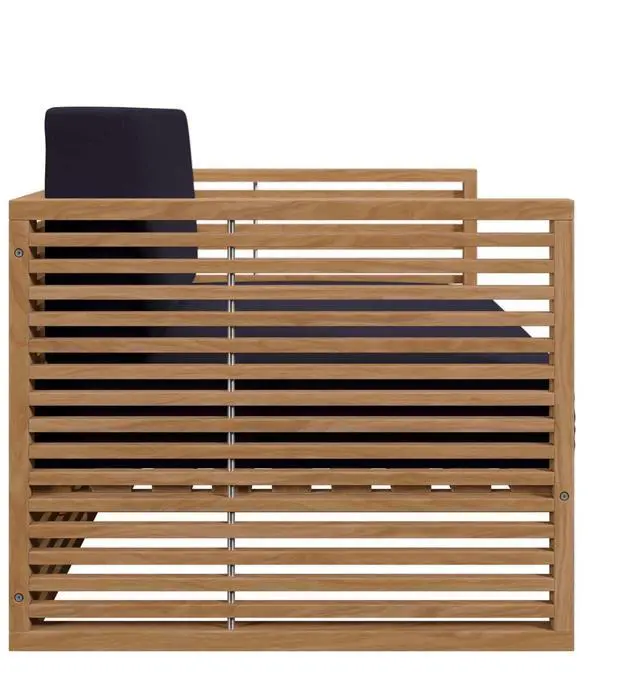 Alt view image 2 of 6 - Carlsbad Teak Wood Outdoor Patio Loveseat