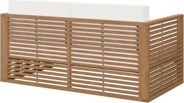 Alt view image 3 of 6 - Carlsbad Teak Wood Outdoor Patio Loveseat