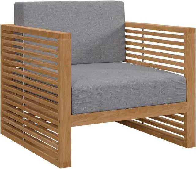 Main image of Carlsbad Teak Wood Outdoor Patio Armchair