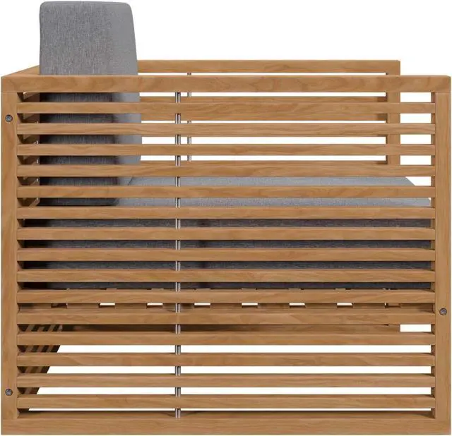 Alt view image 2 of 6 - Carlsbad Teak Wood Outdoor Patio Armchair