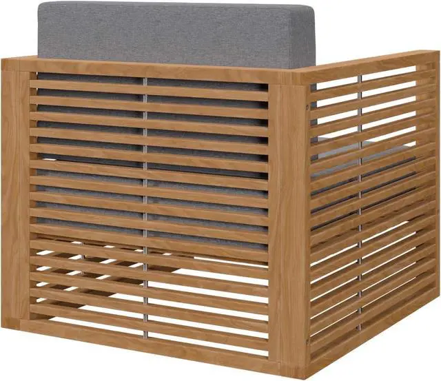 Alt view image 3 of 6 - Carlsbad Teak Wood Outdoor Patio Armchair