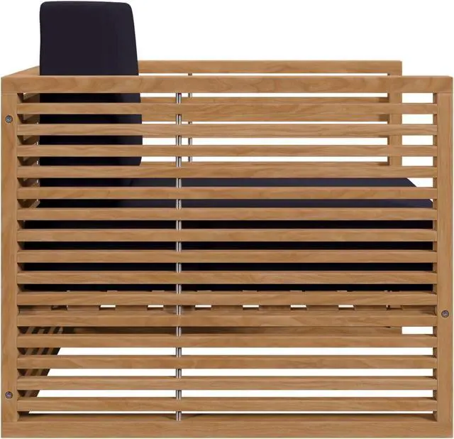 Alt view image 2 of 6 - Carlsbad Teak Wood Outdoor Patio Armchair