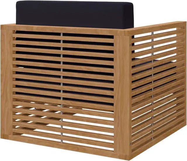 Alt view image 3 of 6 - Carlsbad Teak Wood Outdoor Patio Armchair