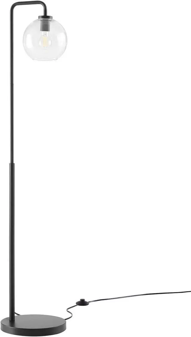 Main image of Silo Glass Globe Glass and Metal Floor Lamp