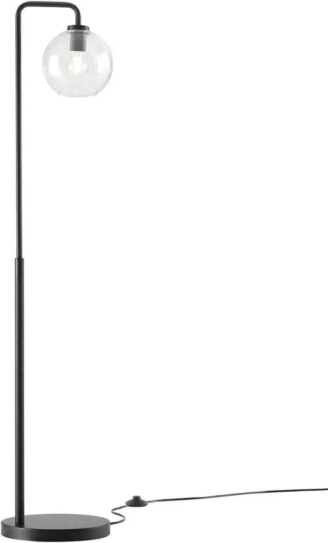 Alt view image 4 of 13 - Silo Glass Globe Glass and Metal Floor Lamp