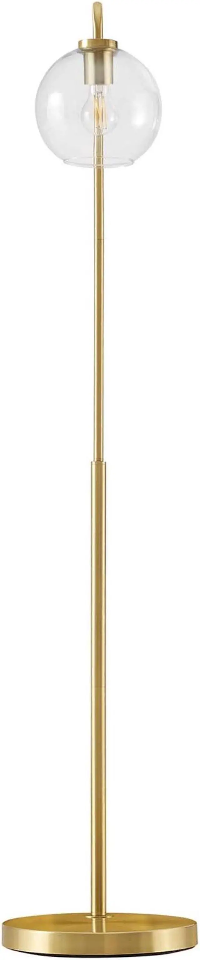 Alt view image 5 of 6 - Silo Glass Globe Glass and Metal Floor Lamp