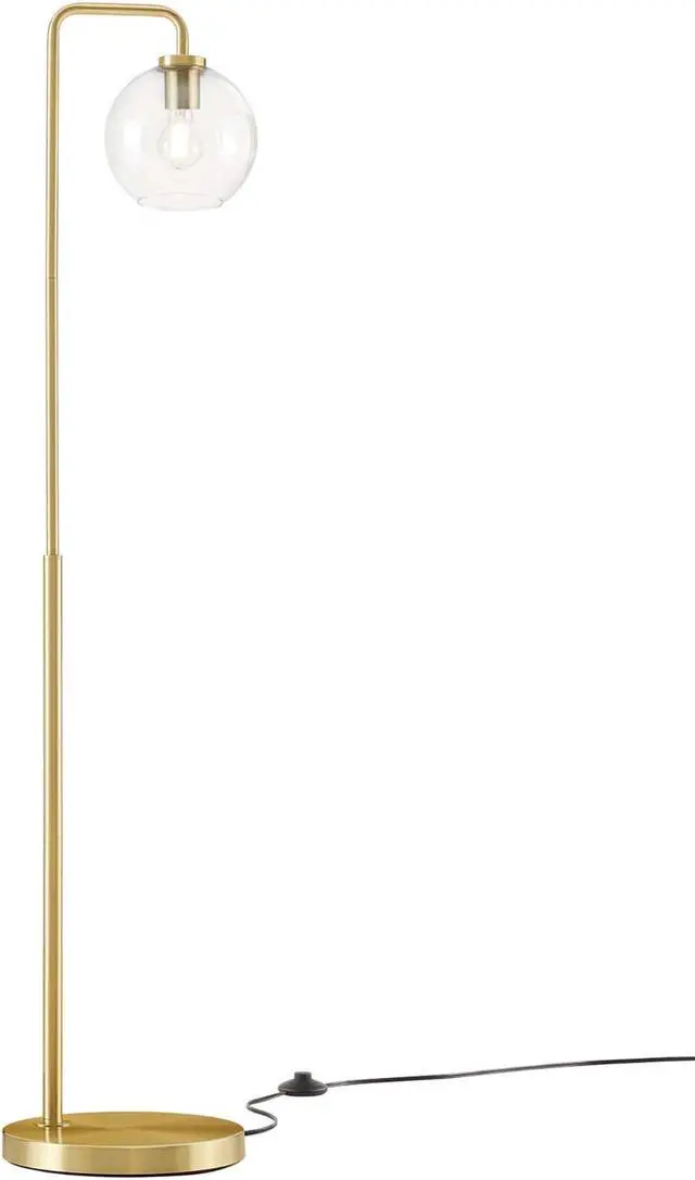 Alt view image 4 of 6 - Silo Glass Globe Glass and Metal Floor Lamp