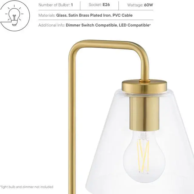 Alt view image 3 of 6 - Element Glass Table Lamp