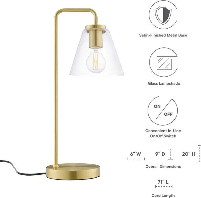 Alt view image 2 of 6 - Element Glass Table Lamp