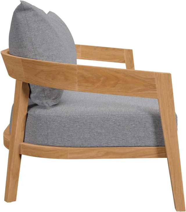Alt view image 3 of 13 - Brisbane 3-Piece Teak Wood Outdoor Patio Outdoor Patio Set