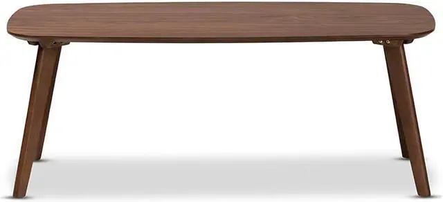 Alt view image 4 of 11 - Baxton Studio Dahlia Mid-Century Modern Walnut Finished Coffee Table