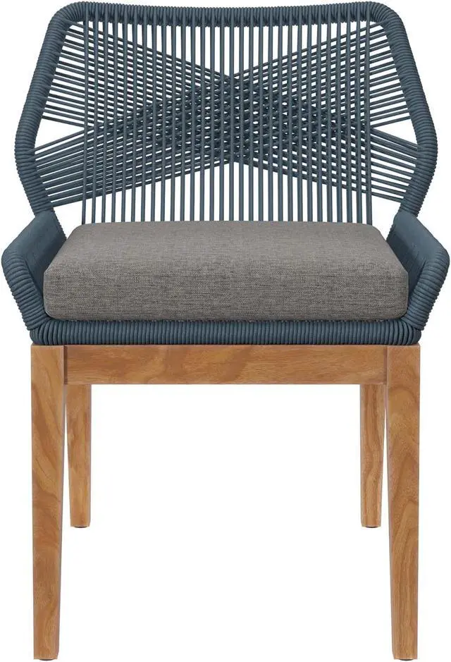 Alt view image 3 of 6 - Wellspring Outdoor Patio Teak Wood Dining Chair