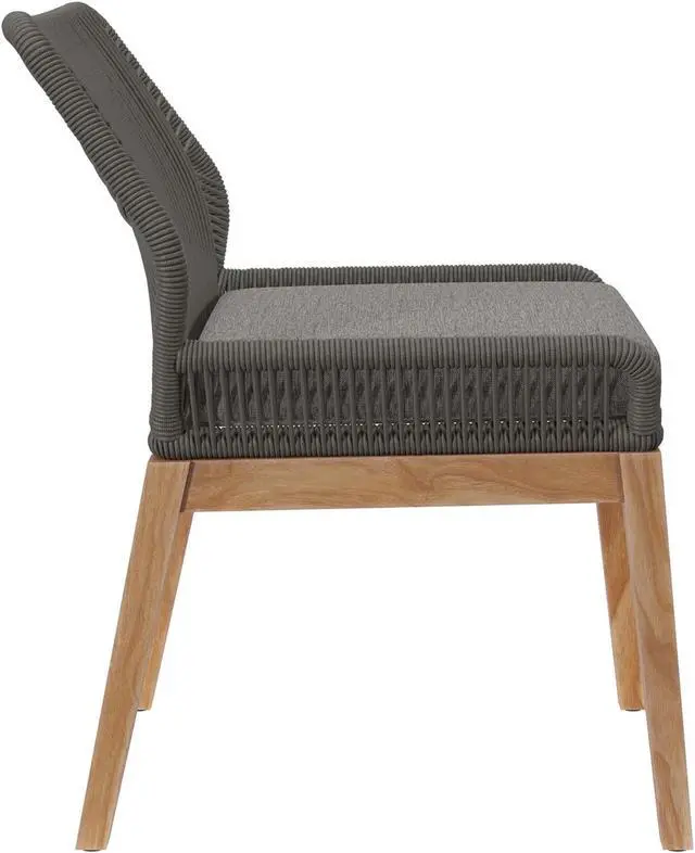 Alt view image 2 of 6 - Wellspring Outdoor Patio Teak Wood Dining Chair