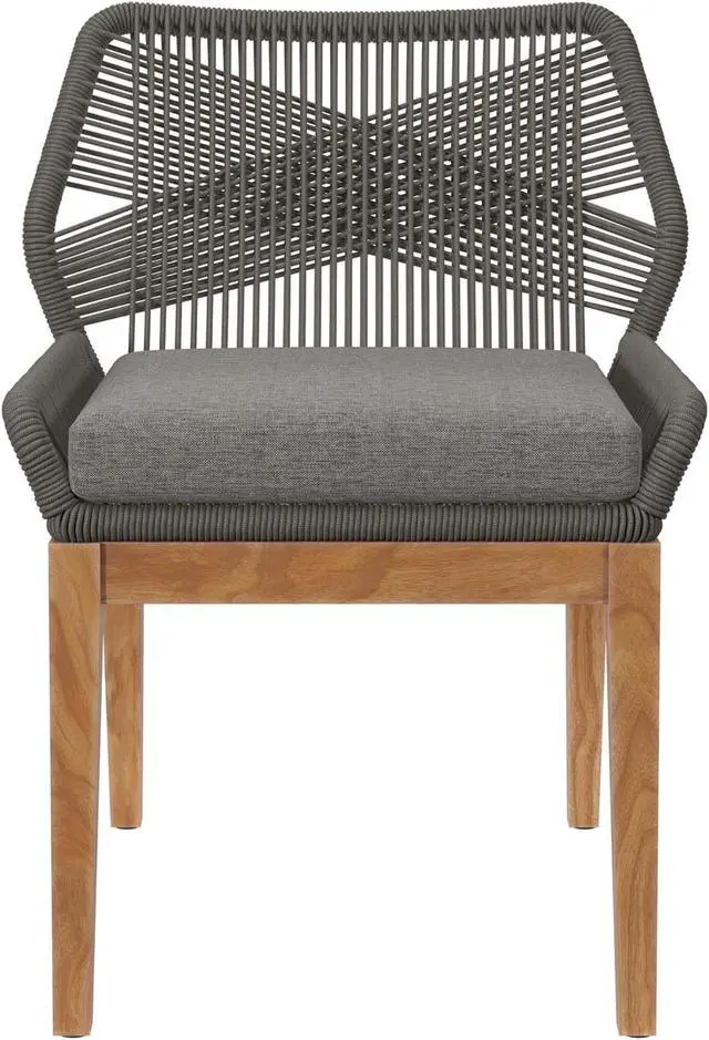 Alt view image 3 of 6 - Wellspring Outdoor Patio Teak Wood Dining Chair