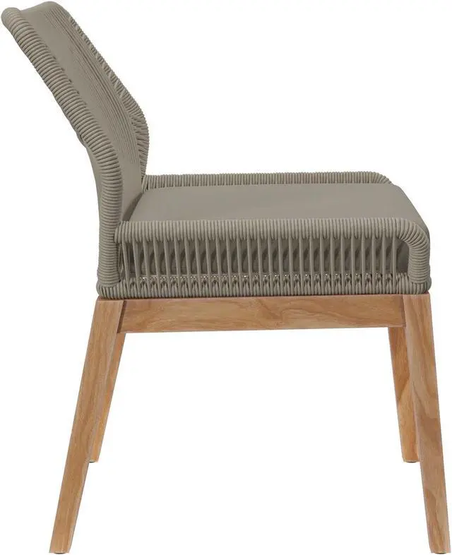 Alt view image 2 of 6 - Wellspring Outdoor Patio Teak Wood Dining Chair