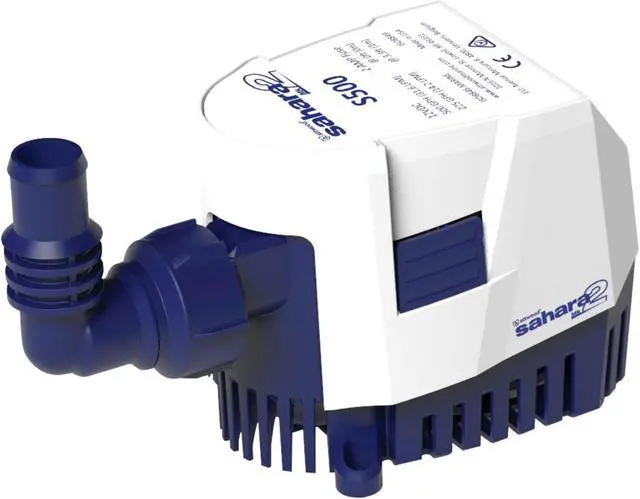 Alt view image 2 of 4 - Attwood Sahara Mk2 S500 Bilge Pump 500 Gph - 12V - Automatic