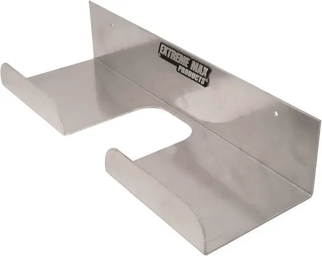 Main image of Extreme Max 5001.6079 Aluminum Push Broom Hanger Holder for Enclosed Trailer Shop Garage Storage - Silver