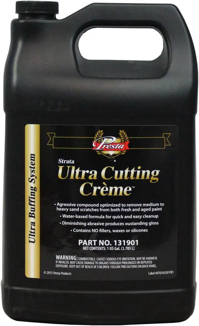 Main image of Presta 131901 Ultra Cutting Crme for Removing P1500 Grit, Finer Sand Scratches and Swirls - 1 Gallon